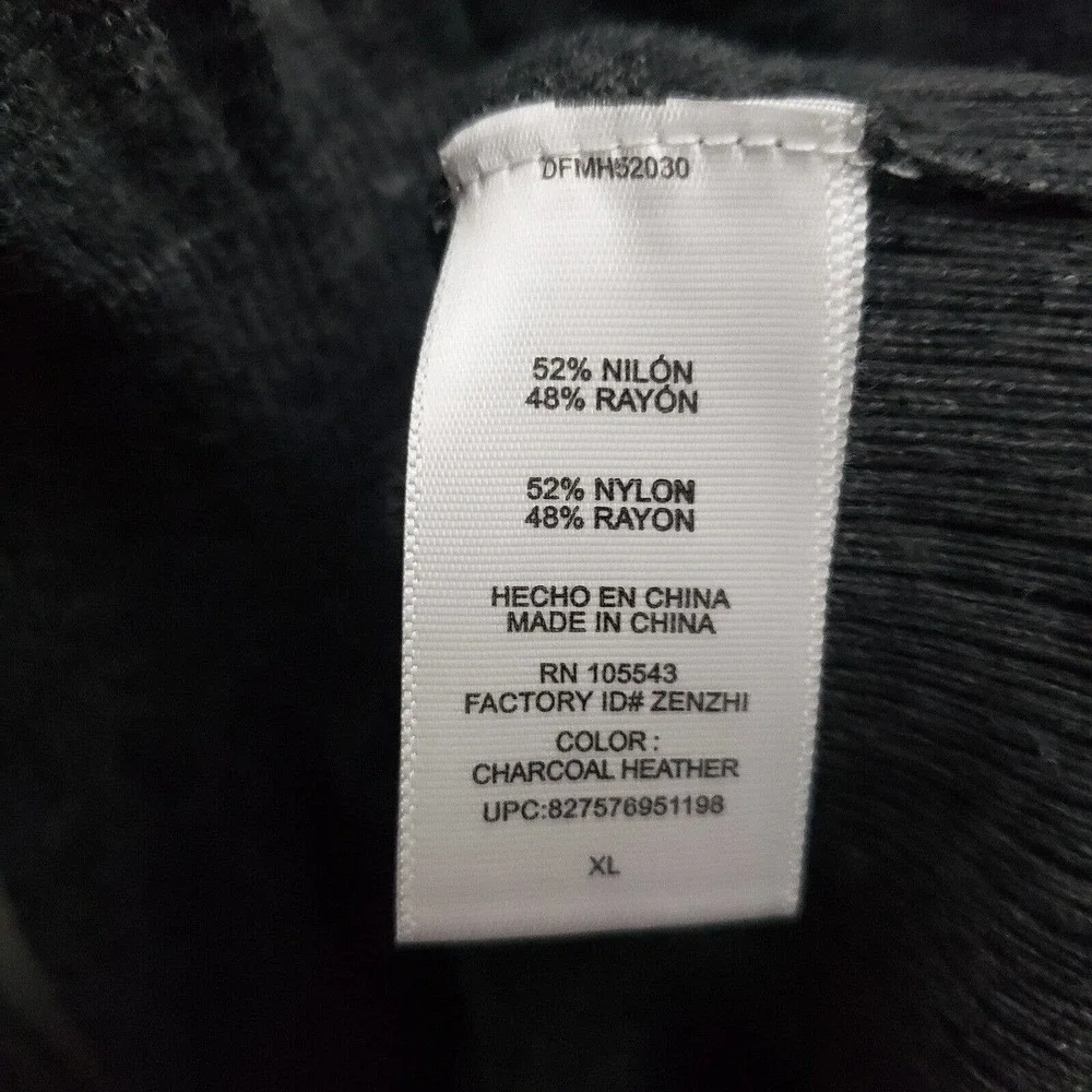 Daisy Fuentes Cowl Neck Sweater Dress XL Solid Gray Long Sleeves Midi NWT - Picture 6 of 6